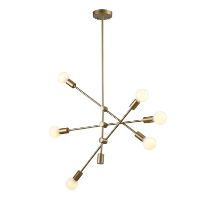 Pendente Bella Ipanema Dourado 6L E27 Ø680x1390mm RM004G