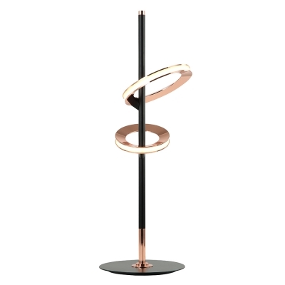 Abajur Bella Ginga Preto e Cobre 10,4 watts 3000K Ø200x600mm BB013