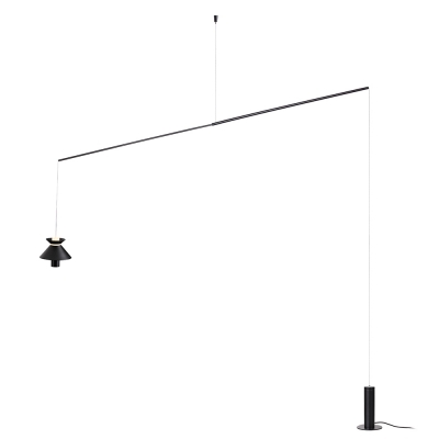 Pendente Bella Cordel Preto 7 watts 3000K 1800x150x1500mm CD006