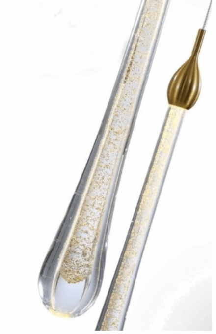 Pendente Bella Goccia Metal Dourado 3x 3 watts 3000K Ø300x410mm OC002M