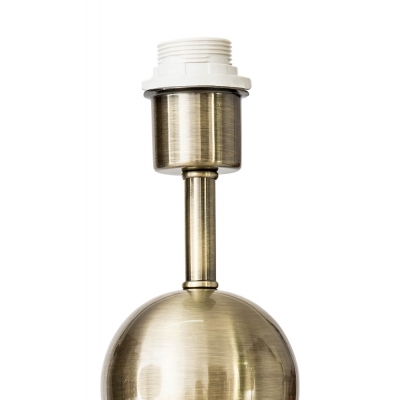 Base para Abajur Bella Di Bronze e Mármore Preto 1L E27 500mm GL011 (Sem Cúpula)