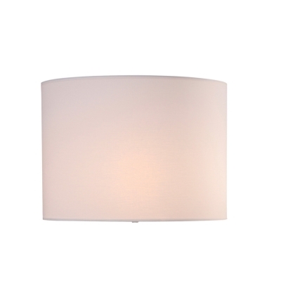 Cúpula para Abajur Bella Basic Cilíndrica Ø400x300mm Tecido Branco EX2011BR