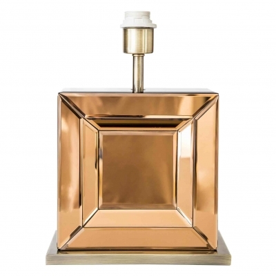 Base para Abajur Bella Espelho Bronze 1L E27 350mm GL010G (Sem Cúpula)