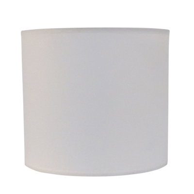 Cúpula para Abajur Bella Basic Cilíndrica Ø200x180mm Tecido Branco EX760BR