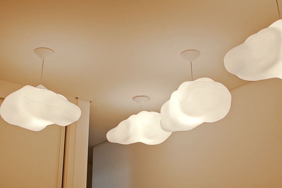 Pendente USARE Nuvem Fluffy 1L E27 200x430x330mm Branco
