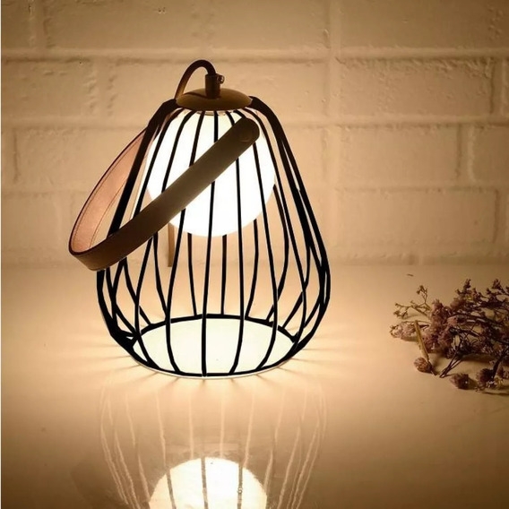 Abajur Bella Lamp Preto e Marrom 1L G9 Ø180x220mm ML001B