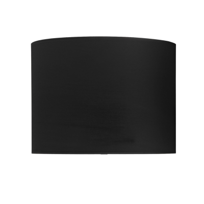 Cúpula para Abajur Bella Basic Cilíndrica Ø400x300mm Tecido Preto EX2011PT