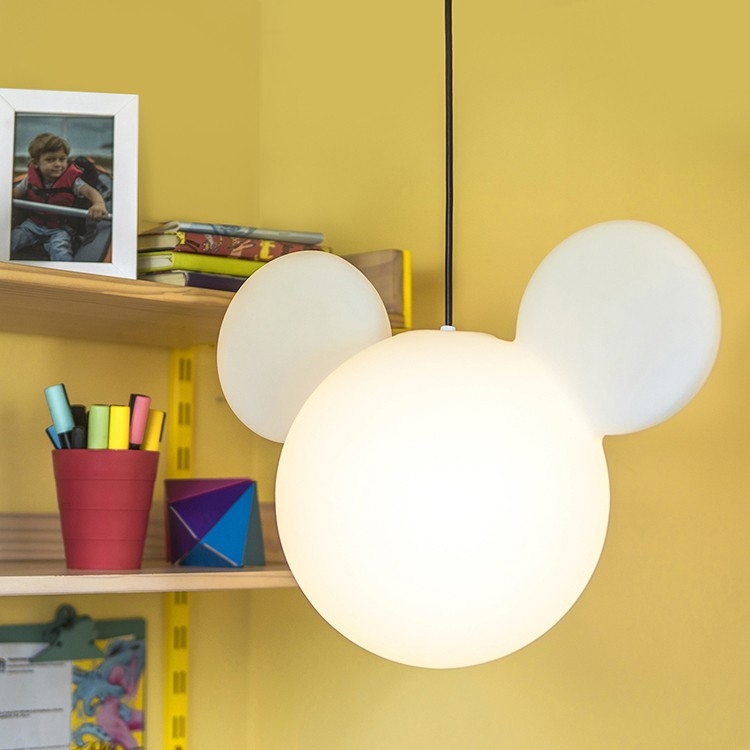 Pendente USARE Mickey 1L E27 330x430x250mm Branco