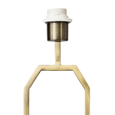 Base para Abajur Bella Anita Dourado e Mármore Preto 1L E27 550mm GL009 (Sem Cúpula)