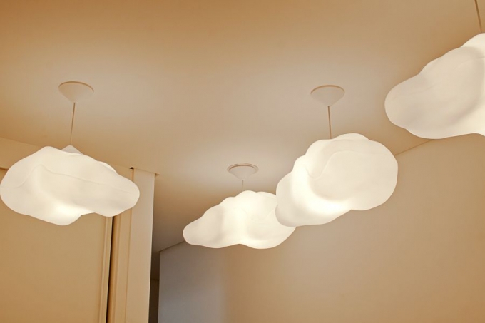 Pendente USARE Nuvem Fluffy 1L E27 200x430x330mm Branco
