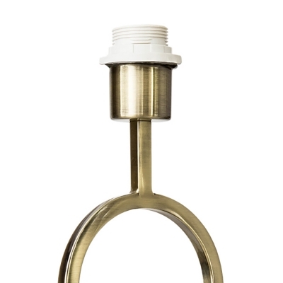 Base para Abajur Bella Tarsila Dourado e Mármore Preto 1L E27 555mm GL008