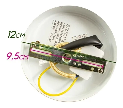 Pendente Starlux Malu 1L G9 Ouro Fosco e Globo Âmbar Ø150mm ZR061-S-AB