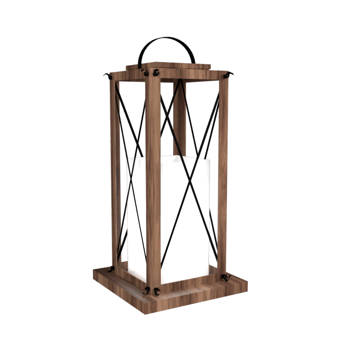 Lanterna de Piso Accord Lanterna 1L E27 350x350x650mm 3025