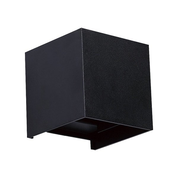 Arandela Germany Free 6 Watts 3000K Preto Bivolt IP65 100x100mm 19320316