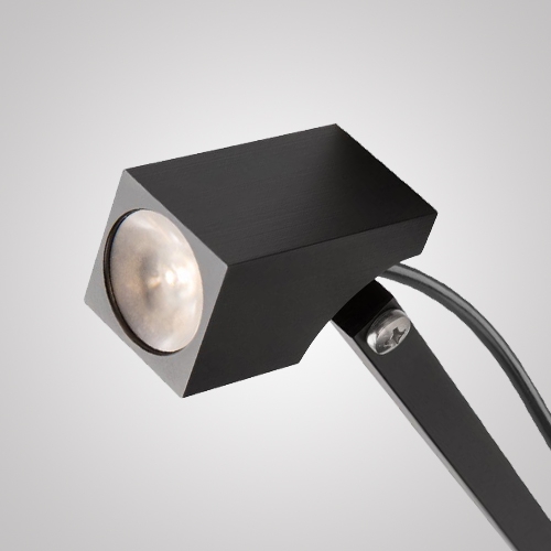 Espeto Direct Light Quadrati Articulado Preto 1,5 watts Bivolt 11° 2700K IRC90 IP66 Haste 200mm DL EP3