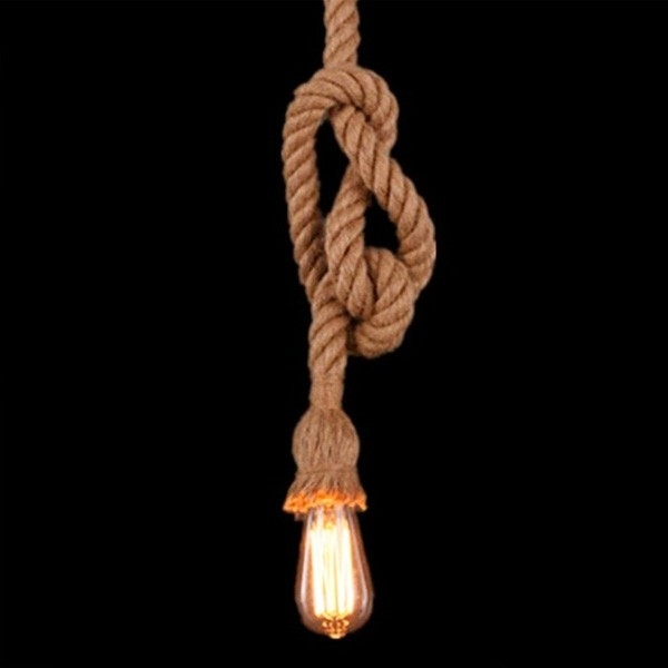 Pendente Corda Nordecor 1,8mts Cor Natural 2056