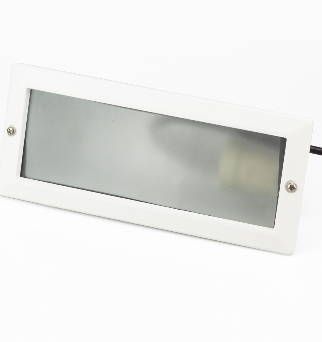 Balizador Embutido Germany Einbau Alumínio e Vidro sem Grade 1L E27 IP44 235x100mm 6100230