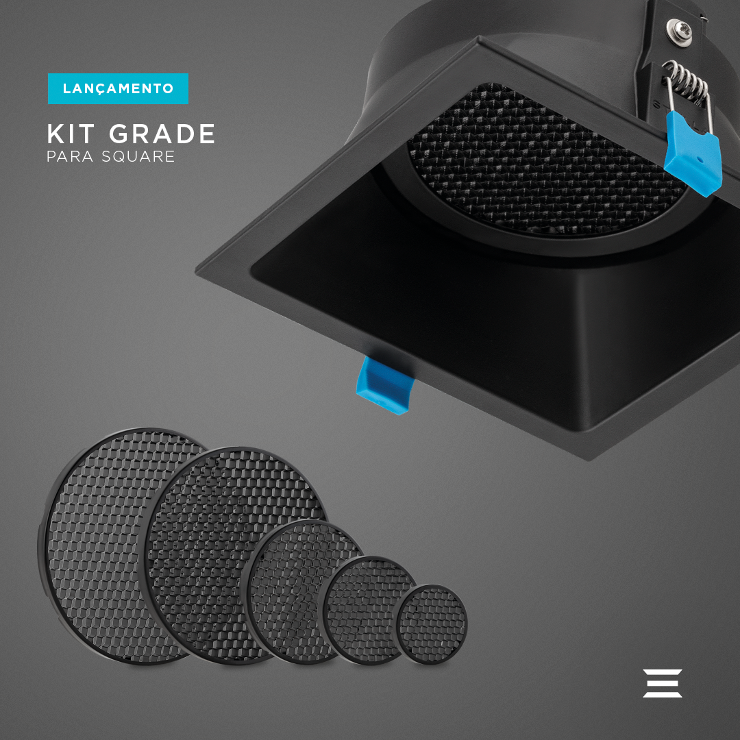 Kit Grade Antiofuscante para Square Stella  PAR20 e AR70 STH20921 e STH20931 (Contém 02 unidades)