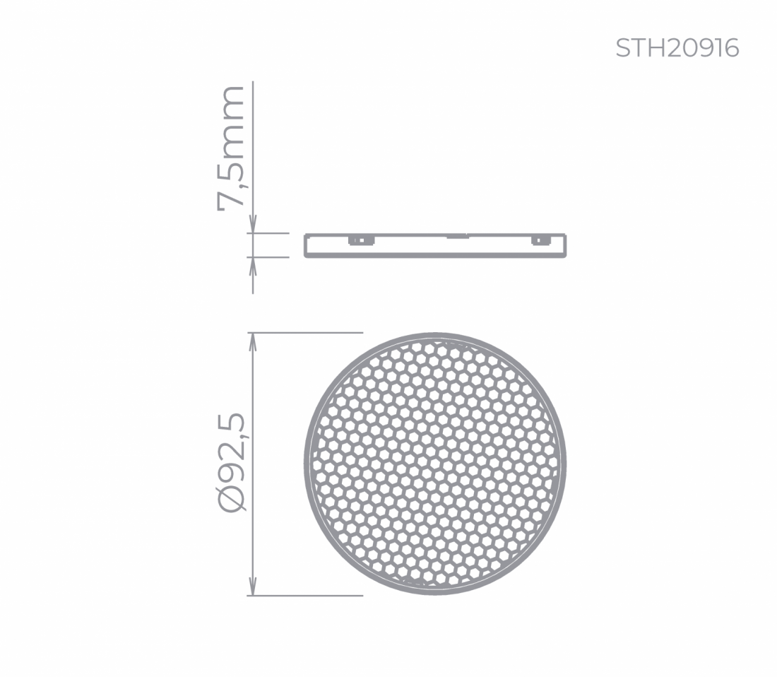 Kit Grade Antiofuscante para Square Stella  MR16 STH20916 (Contém 02 unidades)