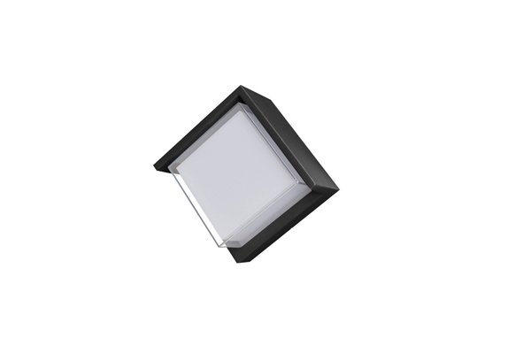 Arandela Germany Hanover 6 Watts Bivolt 3000K IP54 110x110x80mm Preto 32100316