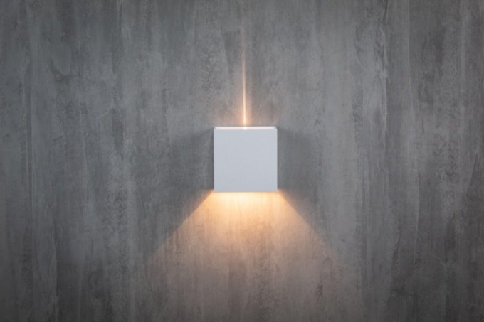 Arandela Germany Light 4 Watts 3000K Facho Ajustável Branco IP65 120x120x52mm 20463011