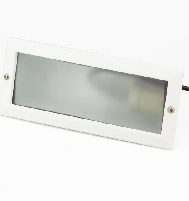 Balizador Embutido Germany Einbau Alumínio e Vidro sem Grade 1L E27 IP44 235x100mm 6100230
