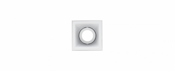Plafon Sobrepor Stella Square Out MR16 Branco Direcionável 100x100x120mm STH20915BR