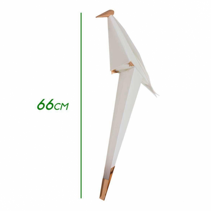 Pendente Starlux Bird Pássaro Origami Rose Gold 18 watts 2700K Ø600mm 12264-3L-RG