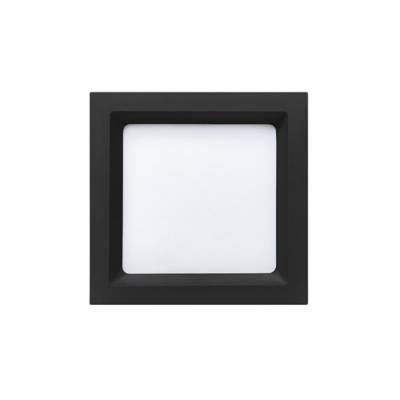 Painel Embutir Stella Deep Preto Recuado 12 Watts 3000K 167x167mm STH8902PTO/30