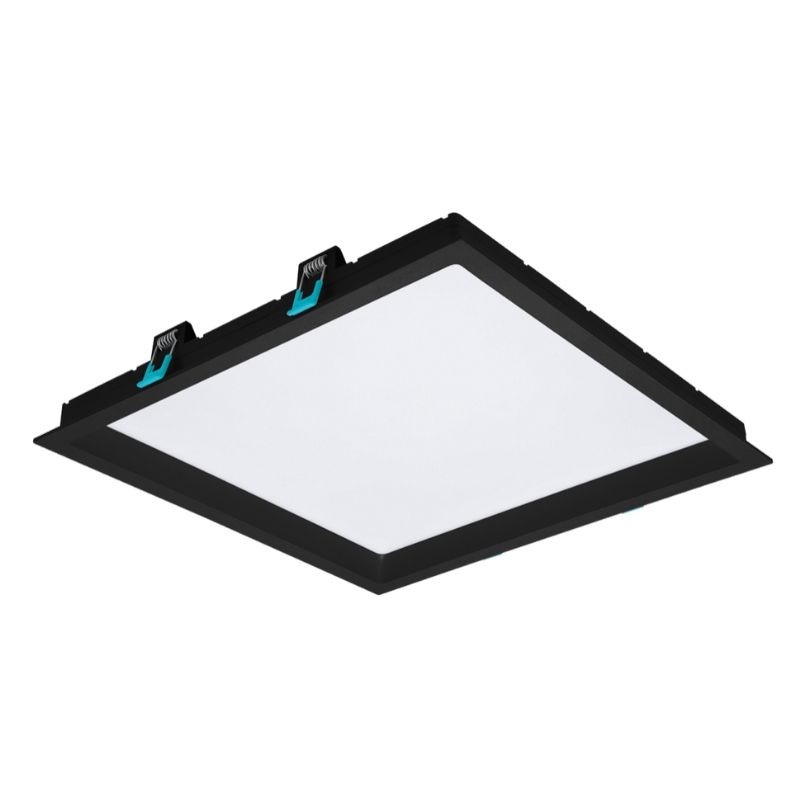 Painel Embutir Stella Deep Preto Recuado 28 Watts 3000K 348x348mm STH8905PTO/30