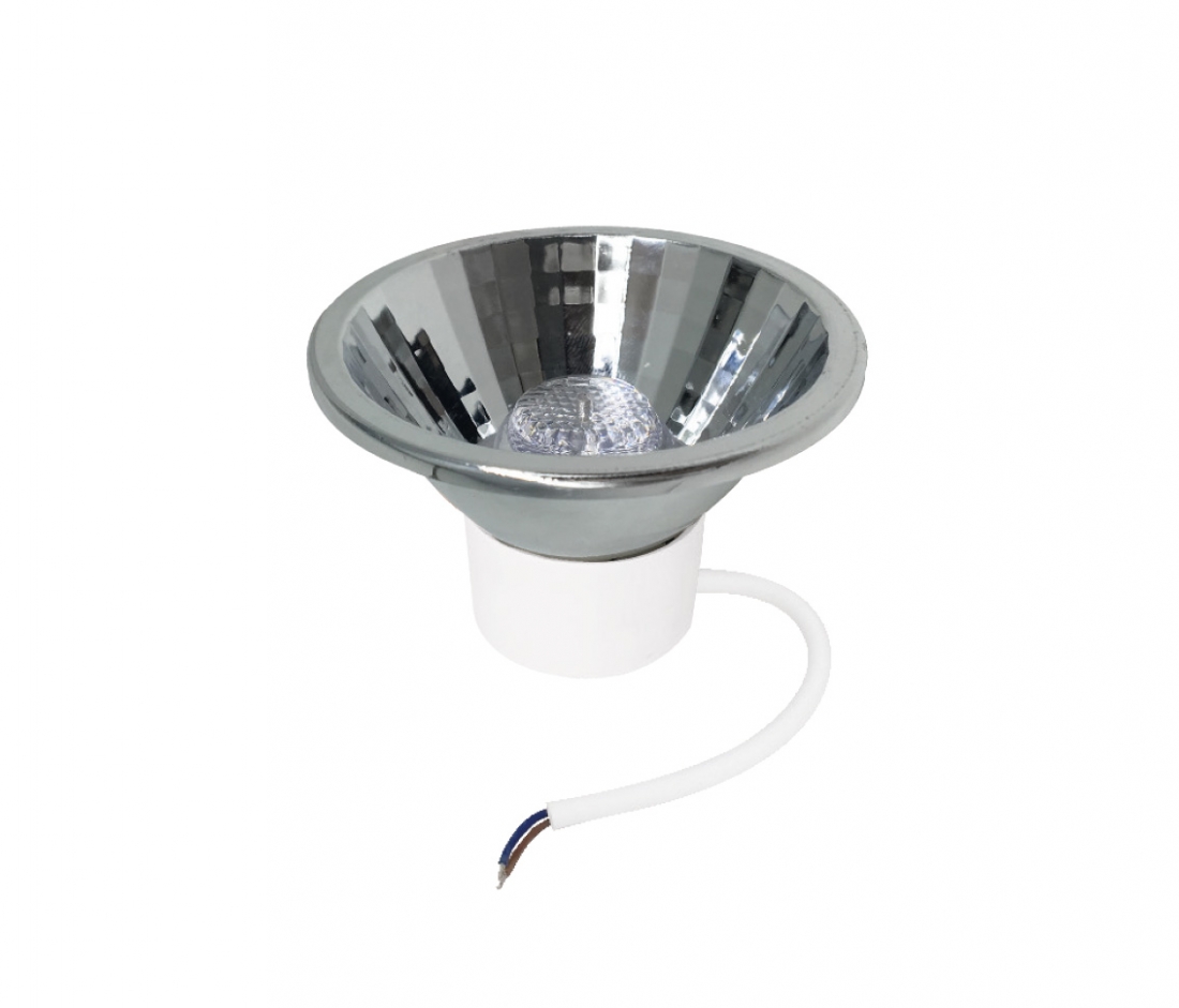 Lâmpada Opus LED AR70 Modular 7 watts 24° 2700K Ø70x50mm Bivolt OPS 32665