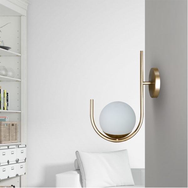 Arandela Itamonte Jota 1L G9 460x220mm Esfera Ø150mm 268