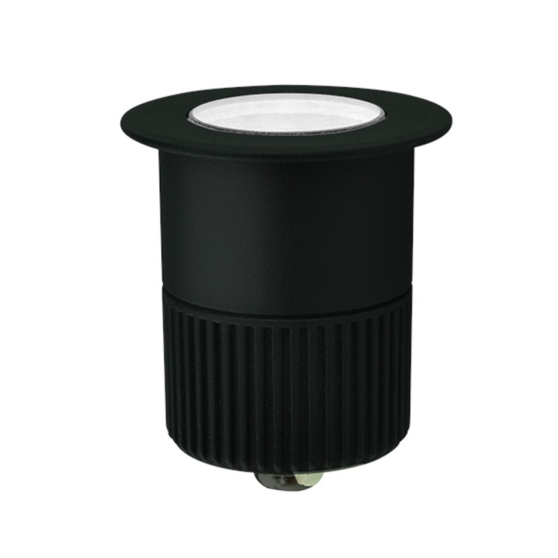 Embutido de Solo LED Mundial 5 watts IRC95 3000K 12° IP67 Bivolt Anti Ofuscante Ø65x70mm ML-0420