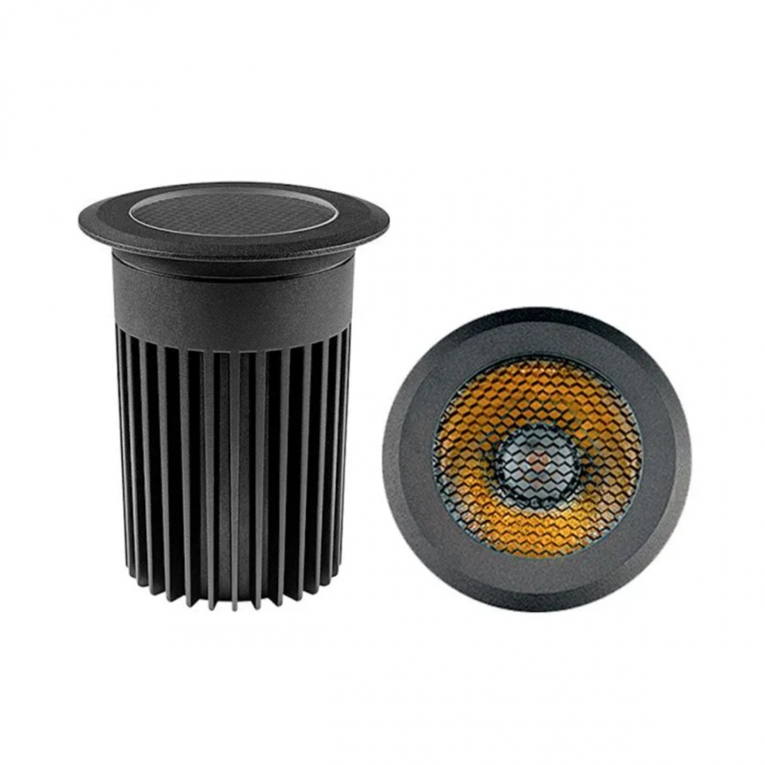Embutido de Solo Stella Focco Grid 18 Watts 3000K IP67 12° Bivolt Grade Antiofuscante STH8719/30