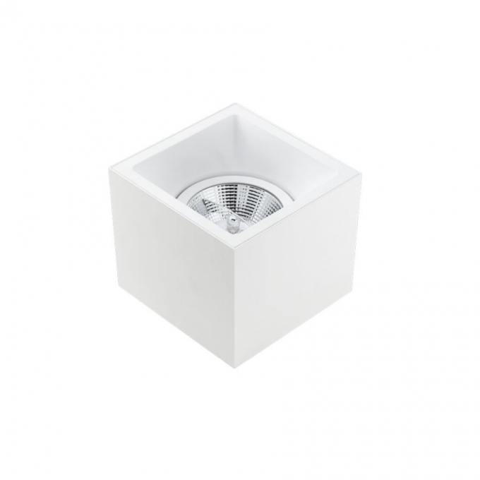 Plafon Sobrepor Stella Square Out AR111 Direcionável 164x164x141mm Branco STH20935BR
