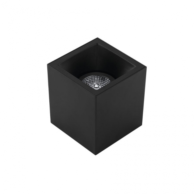 Plafon Sobrepor Stella Square Out AR70 Preto Direcionável 120x120x131mm STH20930PTO