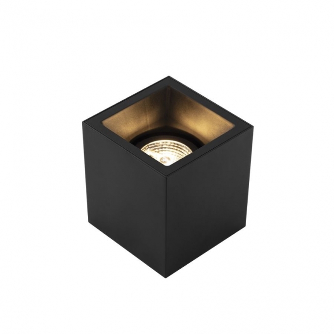 Plafon Sobrepor Stella Square Out AR70 Preto Direcionável 120x120x131mm STH20930PTO