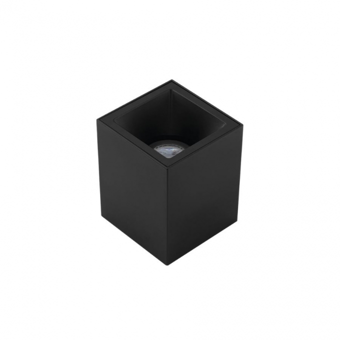 Plafon Sobrepor Stella Square Out MR16 Preto Direcionável 100x100x120mm STH20915PTO