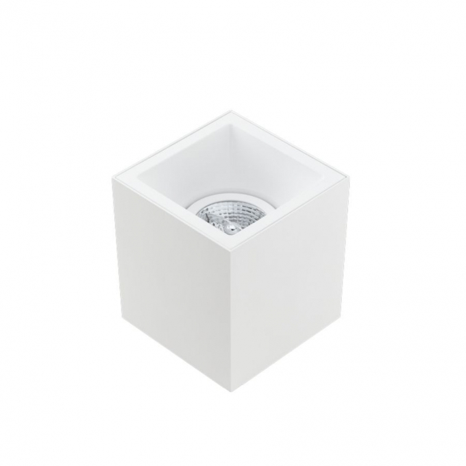 Plafon Sobrepor Stella Square Out AR70 Branco Direcionável 120x120x131mm STH20930BR