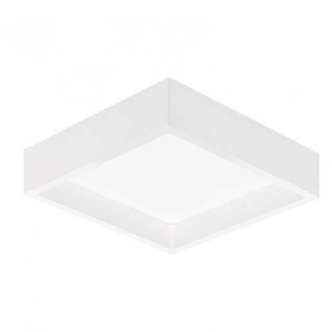 Plafon Sobrepor Stella Deep Branco Recuado 17 Watts 3000K 191x191mm STH20903BR/30