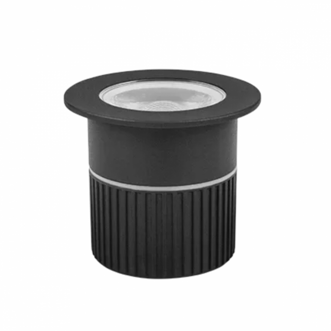 Embutido de Solo Stella Focco 5 Watts Preto 3000K IP67 30° Bivolt STH7706/30