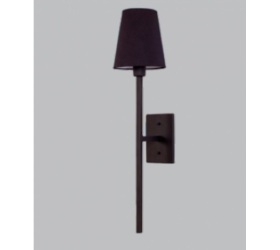 Arandela Foco Metallo Tocheiro Cúpula de Metal 1L E27 160x180x610mm AR105/QM