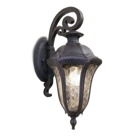Arandela Lighting Store Alumínio Fundido e Policarbonato Ondulado 1L E27 220x440mm LO-1252