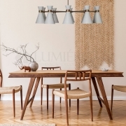 Lustre Foco Metallo Belluno Cúpulas Metal 10L E27 Ø900x445mm LU 427/10