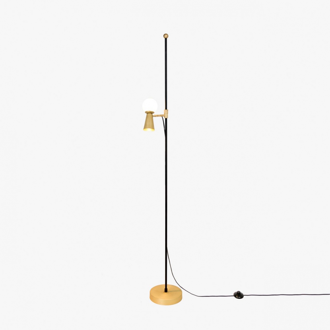 Coluna Golden Art Pivô 1L G9 e 1L Dicróica 1680mm Globo Ø100mm C9900PI