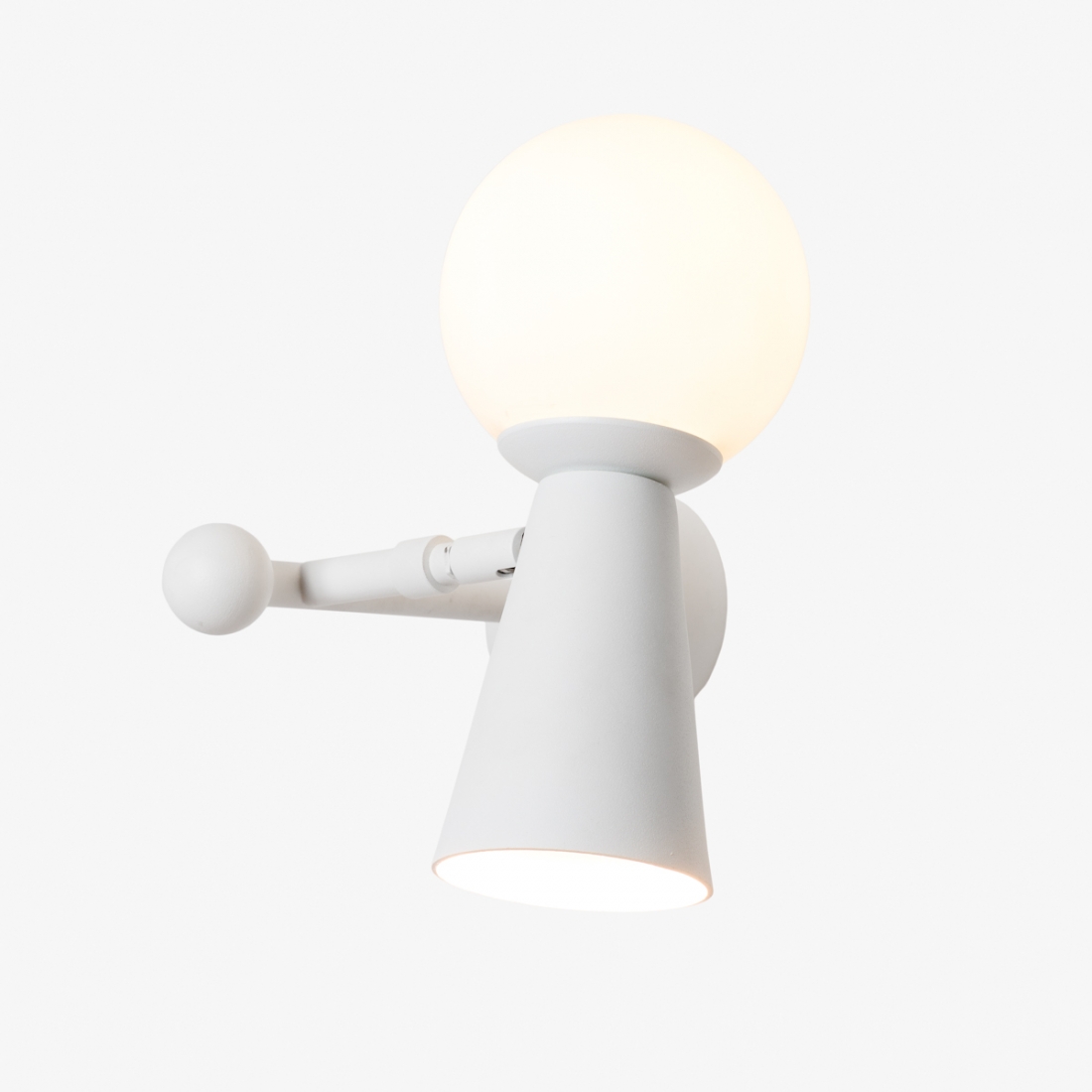 Arandela Golden Art Pivô 1L G9 e 1L Dicróica Globo Ø100mm P9900PI