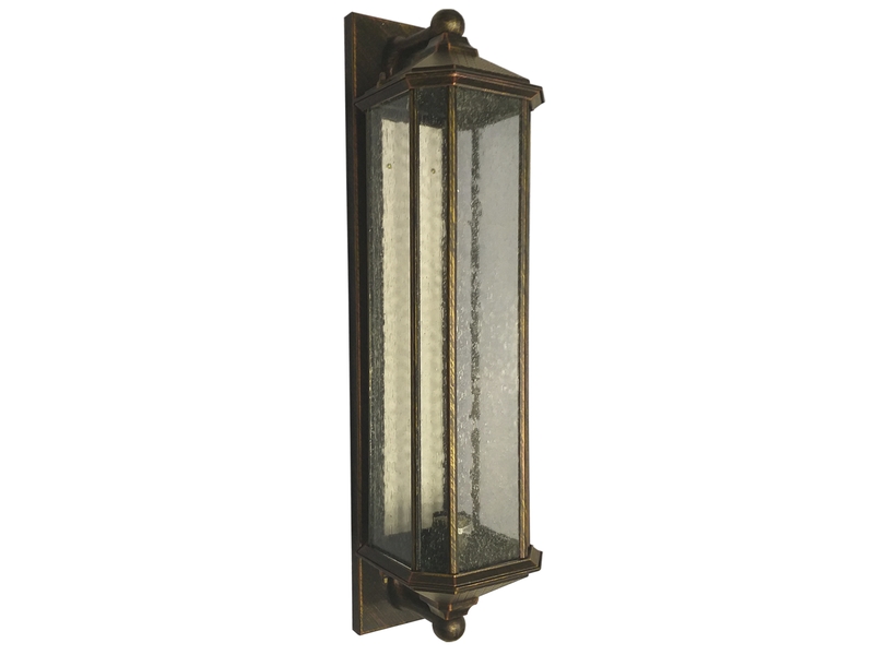 Arandela Lighting Store Alumínio Fundido e Vidro Pontilhado 1L E27 200x275x980mm LO-1429