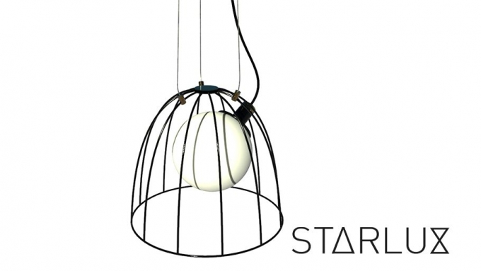 Pendente Starlux Carola Vidro Branco Fosco 1L E14 Ø290x260mm ZR028-WH
