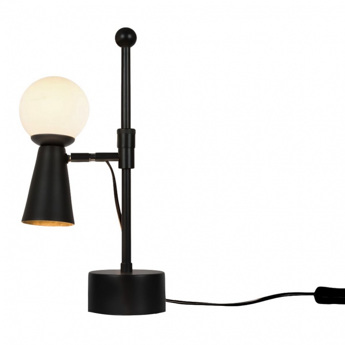 Abajur Golden Art Pivô 1L G9 e 1L Dicróica Globo Ø100mm M9900PI