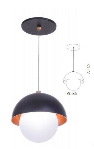 Pendente Old Artisan 1L G9 Ø140x130mm Globo Ø100mm PD-5520 